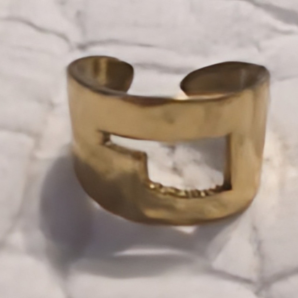 Rustic Cuff Oklahoma ring